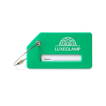 Custom Silicone Luggage Tag - Kelly Green