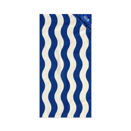 Custom Slowtide Stripe Pocket Beach Towel - Blue Custom Slowtide Stripe Pocket Beach Towel - Blue