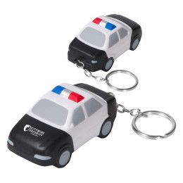 Custom Police Car Stress Reliever Keychain Custom Police Car Stress Reliever Keychain