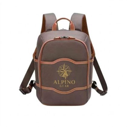 Custom Delsey Paris Chatelet Air 2.0 Laptop Backpack - Brown With Tan