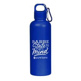 Custom Hydraclasp 25 oz Single Wall Stainless Steel Water Bottle with Carabiner - Blue Custom Hydraclasp 25 oz Single Wall Stainless Steel Water Bottle with Carabiner - Blue