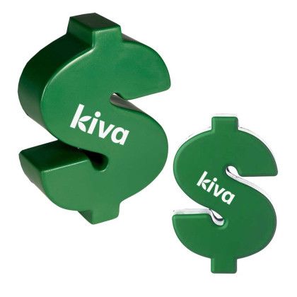 Custom Dollar Sign Stress Reliever - Green Custom Dollar Sign Stress Reliever - Green