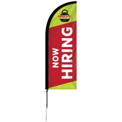 Custom 6' Single Reverse Portable Half Drop Banner with Hardware Set Custom 6' Single Reverse Portable Half Drop Banner with Hardware Set