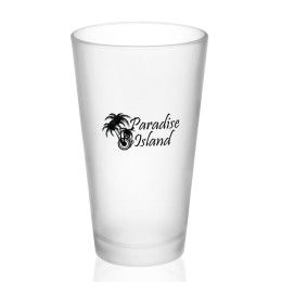 Custom 16 oz. Frosted Pint Glasses - Frosted