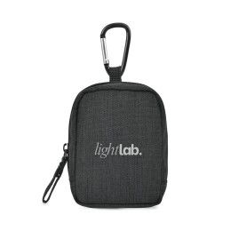 Custom Fletcher Recycled rPET Mini Pouch Bag Charm - Black Sand