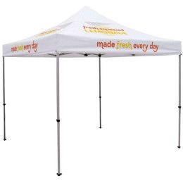 Custom 10' Deluxe Tent Kit with Vented Canopy - 4 Imprint Locations