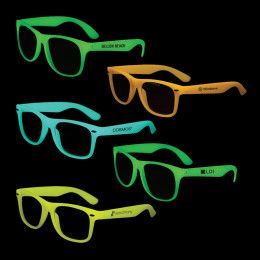 Custom Glow In The Dark Sunglasses - All colors