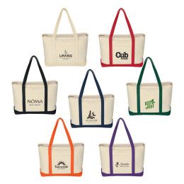 Custom Large 24 oz. Starboard Recycled Cotton Canvas Tote Bag - All Colors Custom Large 24 oz. Starboard Recycled Cotton Canvas Tote Bag - All Colors