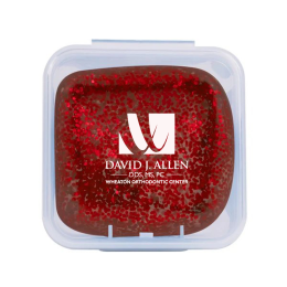 Custom SqueeDoh Glitter Sensory Cube - Red Custom SqueeDoh Glitter Sensory Cube - Red