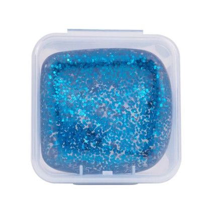 Custom SqueeDoh Glitter Sensory Cube - Blue Custom SqueeDoh Glitter Sensory Cube - Blue