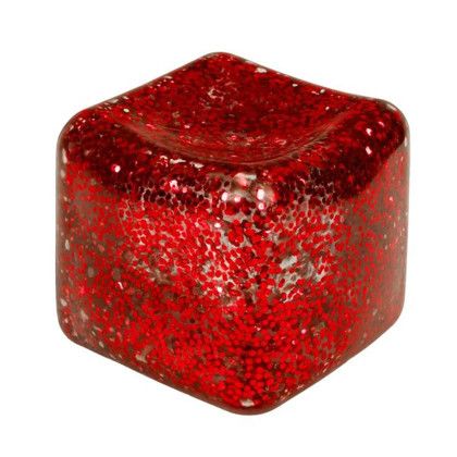 Custom SqueeDoh Glitter Sensory Cube - Red Cube View Custom SqueeDoh Glitter Sensory Cube - Red Cube View