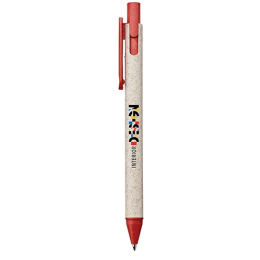 Custom Full Color Trigo Ballpoint Pen - Red Trim Custom Full Color Trigo Ballpoint Pen - Red Trim