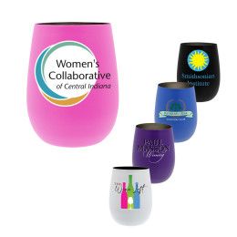 Custom 12 oz. Recycled Stainless Wine Glass with Full Color Digital Imprint - All Colors Custom 12 oz. Recycled Stainless Wine Glass with Full Color Digital Imprint - All Colors