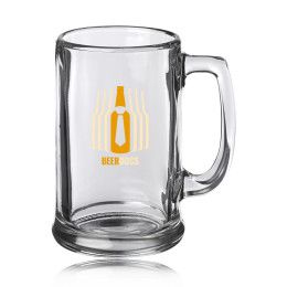 Custom 15 oz Libbey Rim Beer Mug - Clear