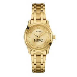 Custom Bulova Corporate Collection Ladies Bracelet Strap Watch - Gold