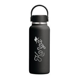 Custom Hydro Flask 13.5 oz Micro Hydro Mini Bottle with Removable FlexClip - Black