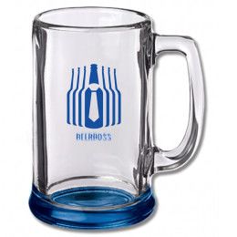 Custom 15 oz. Libbey Rim Base Beer Mugs - COLOR - Blue