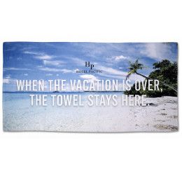 Custom Dye Sublimated Standard Beach Towel