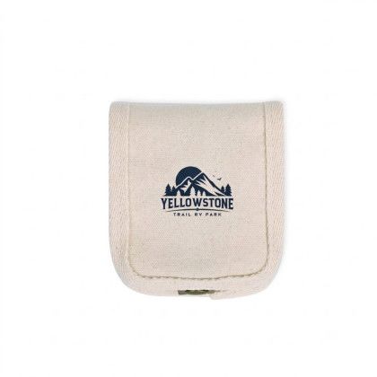 Custom SecureStrand Bluetooth Earbuds & Cotton Canvas Carry Pouch Set - Natural Custom SecureStrand Bluetooth Earbuds & Cotton Canvas Carry Pouch Set - Natural