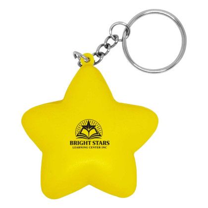 Custom Star Stress Reliever Keychain Custom Star Stress Reliever Keychain