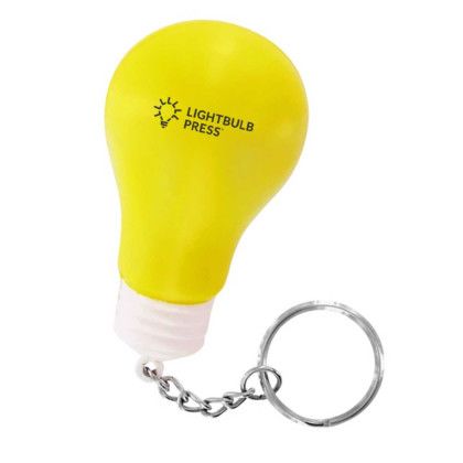 Custom Light Bulb Stress Reliever Keychain Custom Light Bulb Stress Reliever Keychain