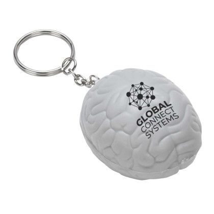 Custom Brain Stress Reliever Keychain Custom Brain Stress Reliever Keychain