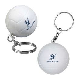Custom Volleyball Stress Reliever Keychain
