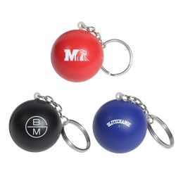 Custom Round Stress Ball Keychain - All Colors Custom Round Stress Ball Keychain - All Colors