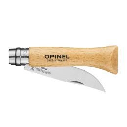 Custom Opinel No. 6 Stainless Steel Folding Knife Beech Wood