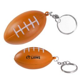 Custom Football Stress Reliever Keychain Custom Football Stress Reliever Keychain