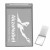 Translucent Frost Personalized Rectangle Compact Mirrors with Logo