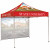 Custom 10' Square Canopy Tent with One Full Wall