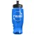 27 Oz Poly-Pure Transparent Sports Bottle - Transparent Blue with black lid