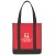 Small Thunder Two-Tone Shopper Tote Bag - Red with black