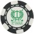 Poker Chip Ball Marker with Logo BLack