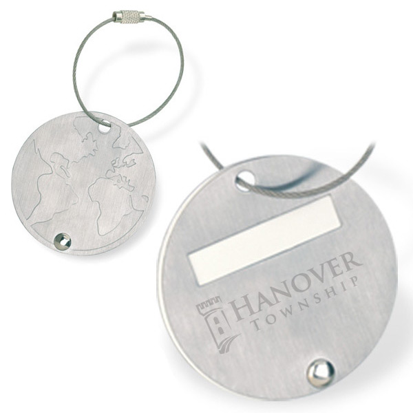 engraved stainless steel luggage tags