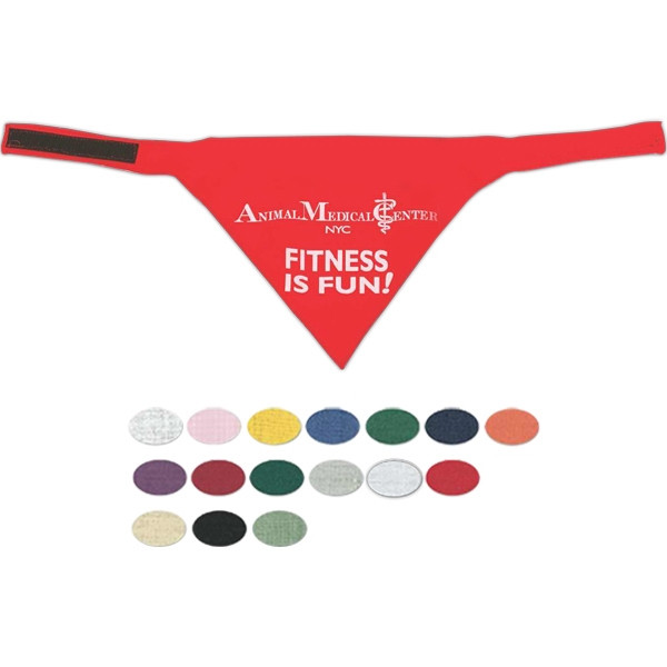 Custom Small Triangle Pet Bandana With Velcro Closure