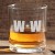 On the Rocks Monogram Whiskey Glass