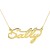 Custom Name Necklaces | Personalized Fancy Script Name Necklace | Personalized Gold Vermeil Necklaces