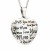 Custom Engraved Love You More Heart Pendant