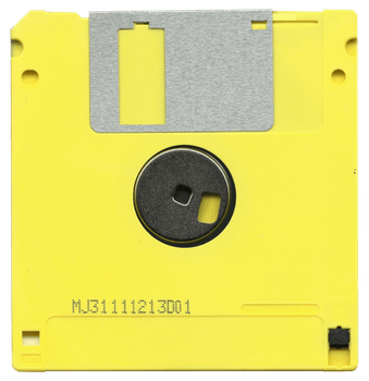 a hard floppy disk