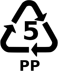 Polypropylene is a #5 recyclable plastic