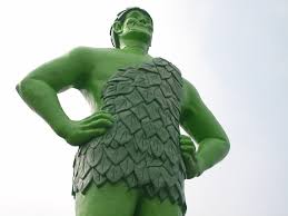 The Jolly Green Giant, or Intimidating Green Ogre