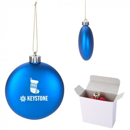 Custom Pad Printed Flat Ornament