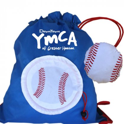 Personalized Baseball Drawstring Backpacks