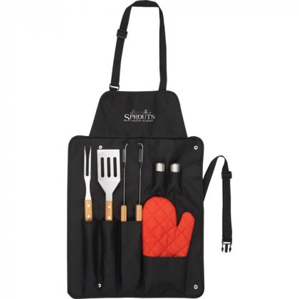 Promotional BBQ Aprons with Grilling Tools - Best Corporate Father's Day Gifts