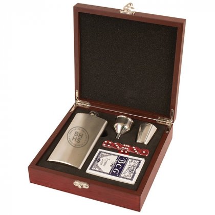 Personalized Engraved Flask & Card Sets - Best Father's Day Gifts for Businesses