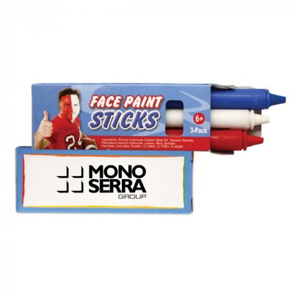 Wholesale Red White and Blue Face Paint Sticks for Corporate Events
