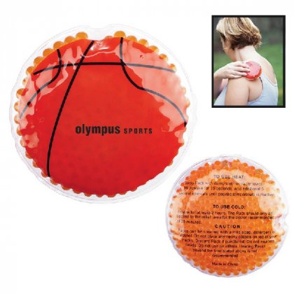 Custom Basketball Shaped Hot & Cold Gel Packs