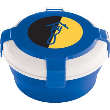 Business Logo Imprinted Collapsible Lunch Set & Container for Leftovers